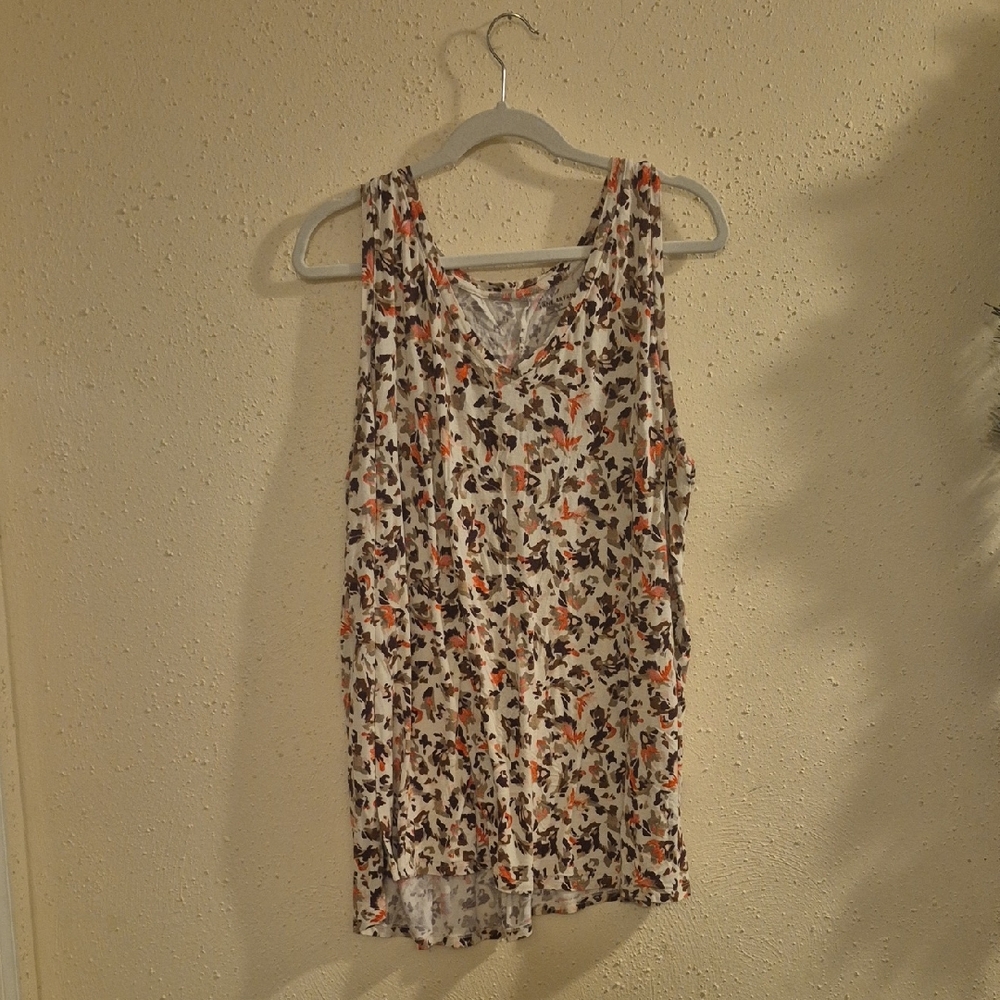 Lane Bryant Multicolor Floral Tank Top